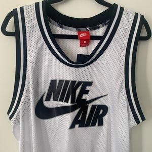 Mens Nike Basketball Tank Top White Large New